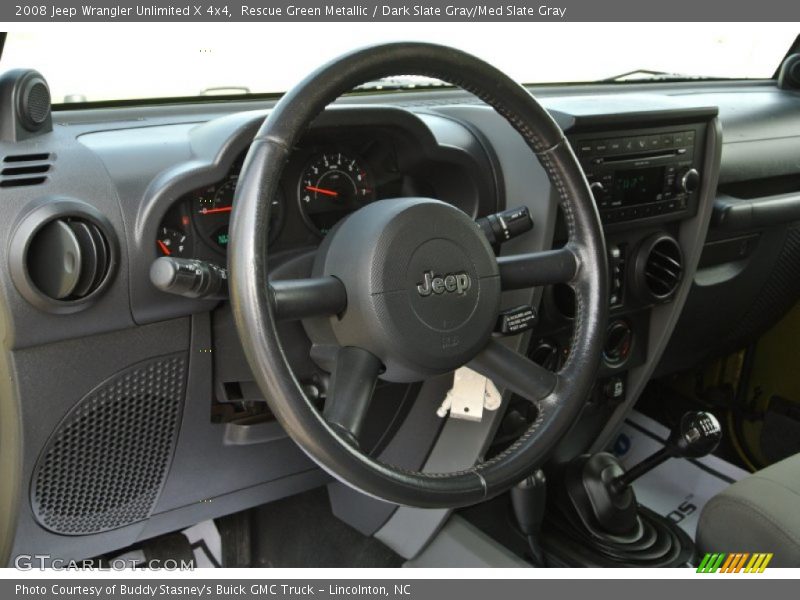 Rescue Green Metallic / Dark Slate Gray/Med Slate Gray 2008 Jeep Wrangler Unlimited X 4x4
