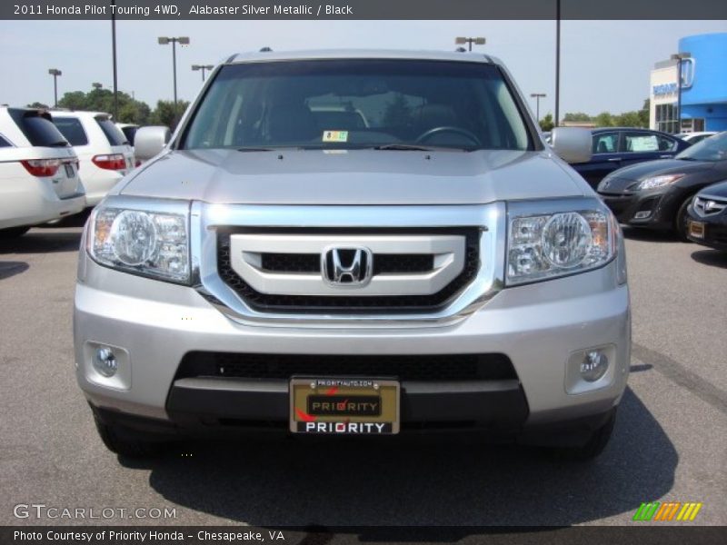 Alabaster Silver Metallic / Black 2011 Honda Pilot Touring 4WD