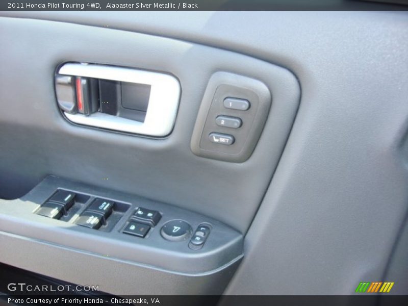 Alabaster Silver Metallic / Black 2011 Honda Pilot Touring 4WD