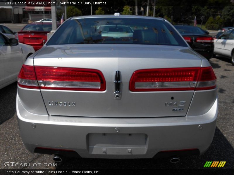 Ingot Silver Metallic / Dark Charcoal 2012 Lincoln MKZ AWD