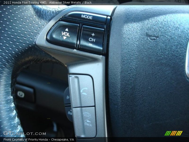 Alabaster Silver Metallic / Black 2011 Honda Pilot Touring 4WD