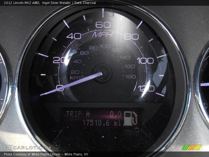 Ingot Silver Metallic / Dark Charcoal 2012 Lincoln MKZ AWD