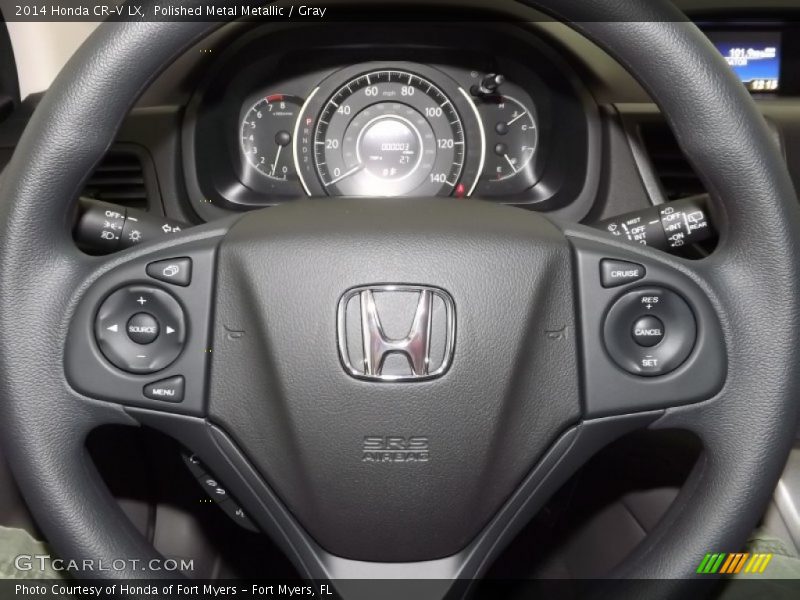 Polished Metal Metallic / Gray 2014 Honda CR-V LX