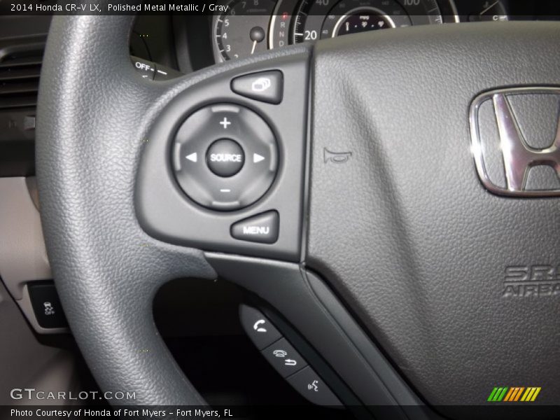 Polished Metal Metallic / Gray 2014 Honda CR-V LX