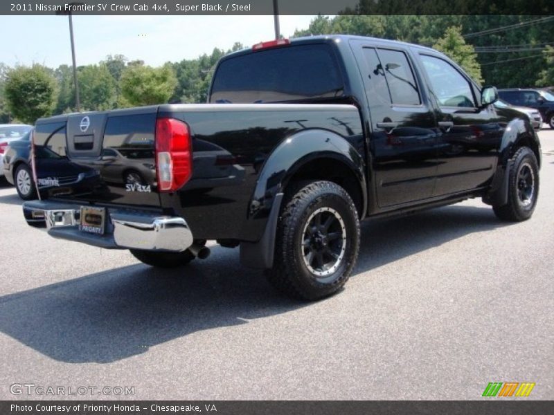 Super Black / Steel 2011 Nissan Frontier SV Crew Cab 4x4