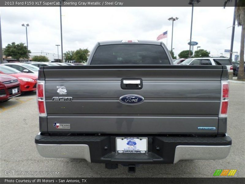 Sterling Gray Metallic / Steel Gray 2013 Ford F150 XLT SuperCab