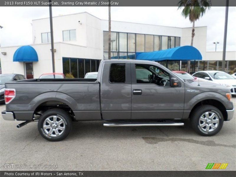 Sterling Gray Metallic / Steel Gray 2013 Ford F150 XLT SuperCab