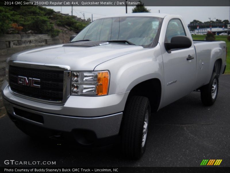 Quicksilver Metallic / Dark Titanium 2014 GMC Sierra 2500HD Regular Cab 4x4