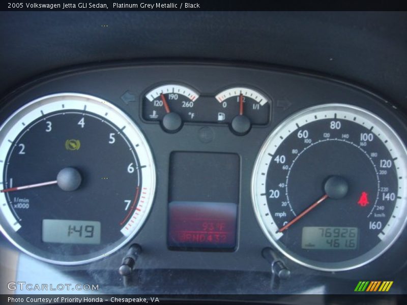  2005 Jetta GLI Sedan GLI Sedan Gauges