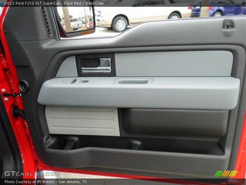 Race Red / Steel Gray 2013 Ford F150 XLT SuperCab