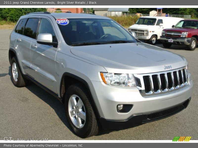 Bright Silver Metallic / Black 2011 Jeep Grand Cherokee Laredo