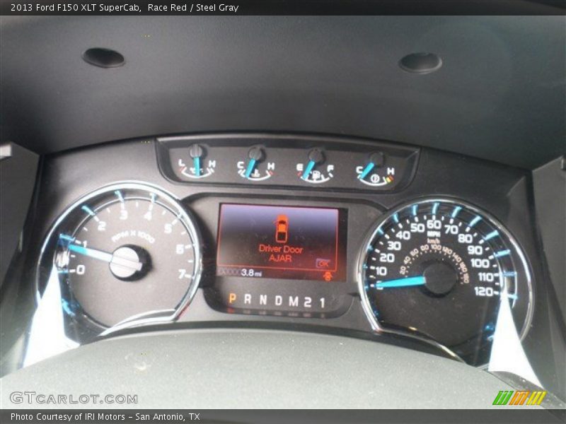 Race Red / Steel Gray 2013 Ford F150 XLT SuperCab