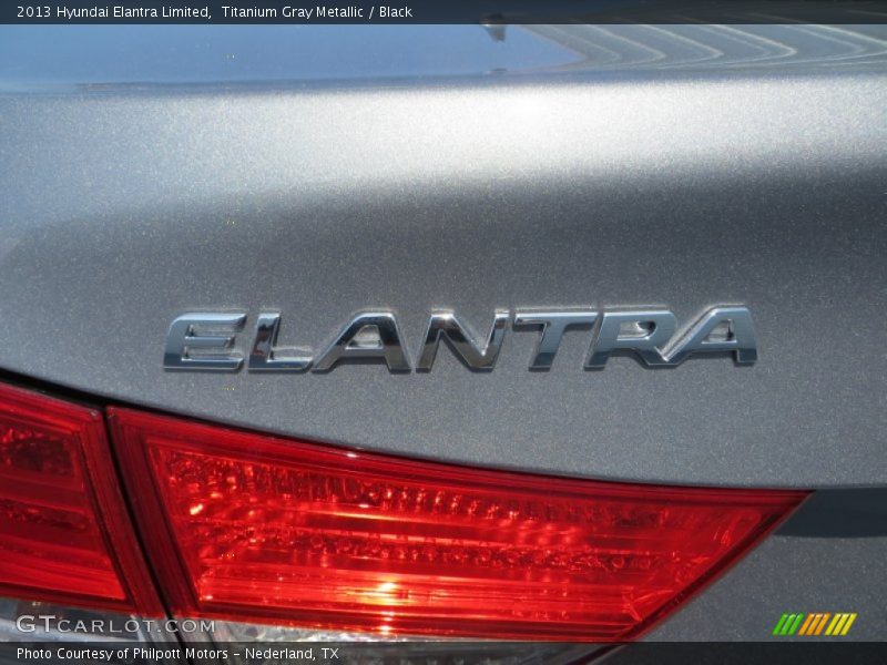 Titanium Gray Metallic / Black 2013 Hyundai Elantra Limited