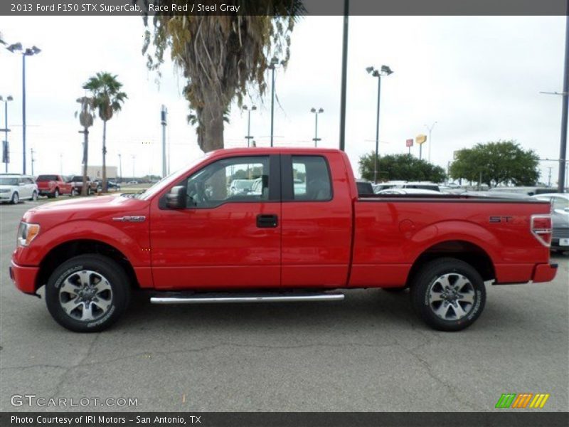 Race Red / Steel Gray 2013 Ford F150 STX SuperCab