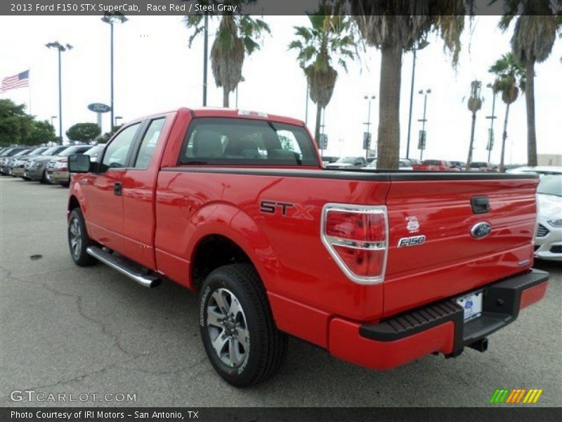 Race Red / Steel Gray 2013 Ford F150 STX SuperCab