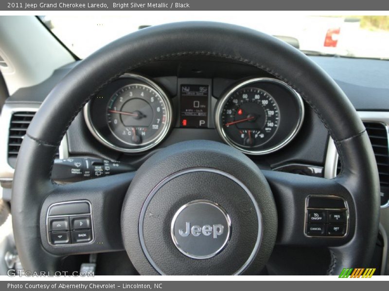Bright Silver Metallic / Black 2011 Jeep Grand Cherokee Laredo
