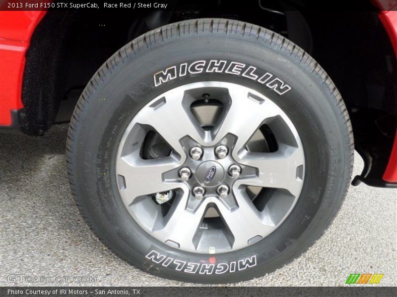 Race Red / Steel Gray 2013 Ford F150 STX SuperCab