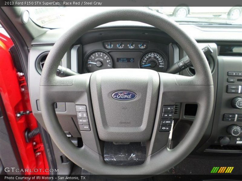 Race Red / Steel Gray 2013 Ford F150 STX SuperCab