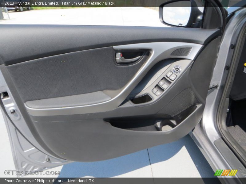 Titanium Gray Metallic / Black 2013 Hyundai Elantra Limited