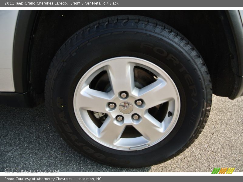 Bright Silver Metallic / Black 2011 Jeep Grand Cherokee Laredo