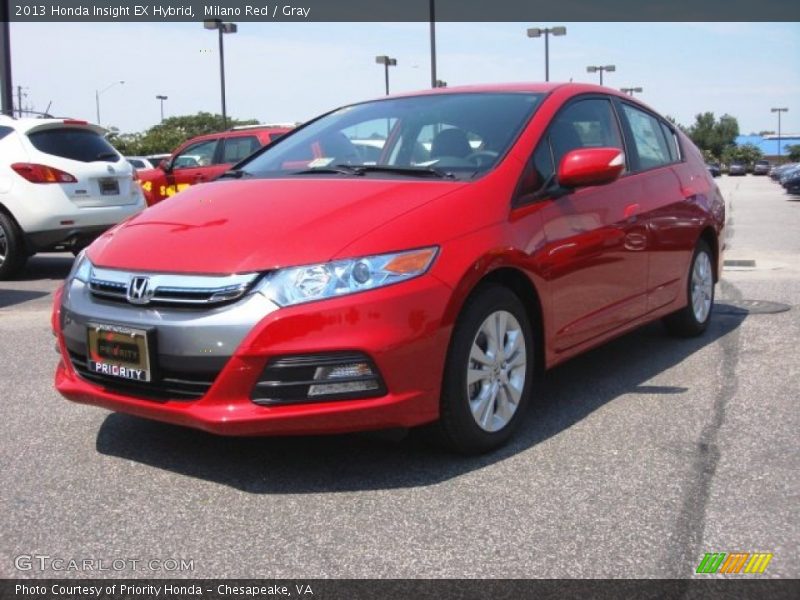 Milano Red / Gray 2013 Honda Insight EX Hybrid