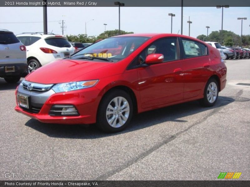 Milano Red / Gray 2013 Honda Insight EX Hybrid