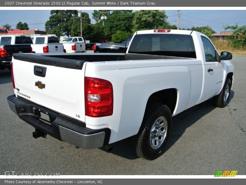 Summit White / Dark Titanium Gray 2007 Chevrolet Silverado 1500 LS Regular Cab