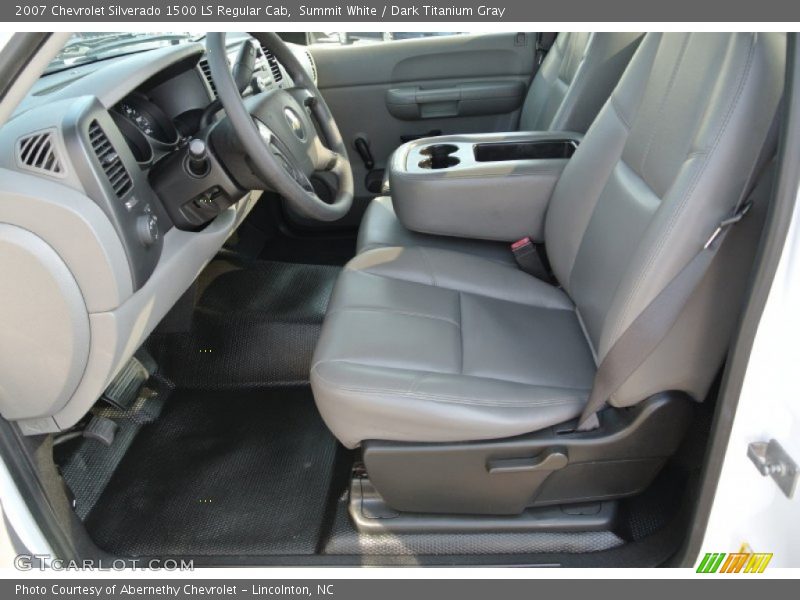 Summit White / Dark Titanium Gray 2007 Chevrolet Silverado 1500 LS Regular Cab