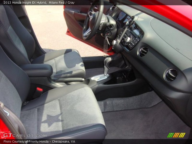 Milano Red / Gray 2013 Honda Insight EX Hybrid