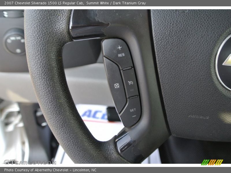 Summit White / Dark Titanium Gray 2007 Chevrolet Silverado 1500 LS Regular Cab
