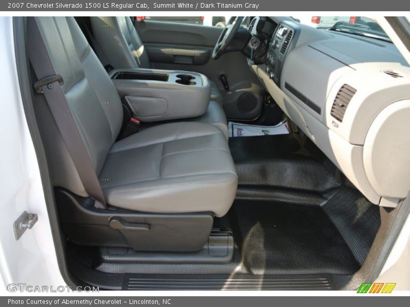 Summit White / Dark Titanium Gray 2007 Chevrolet Silverado 1500 LS Regular Cab