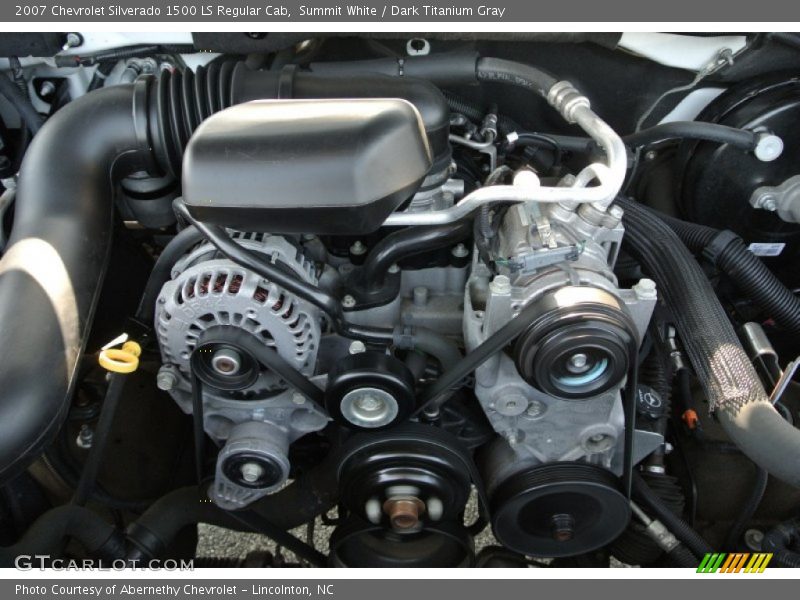 Summit White / Dark Titanium Gray 2007 Chevrolet Silverado 1500 LS Regular Cab