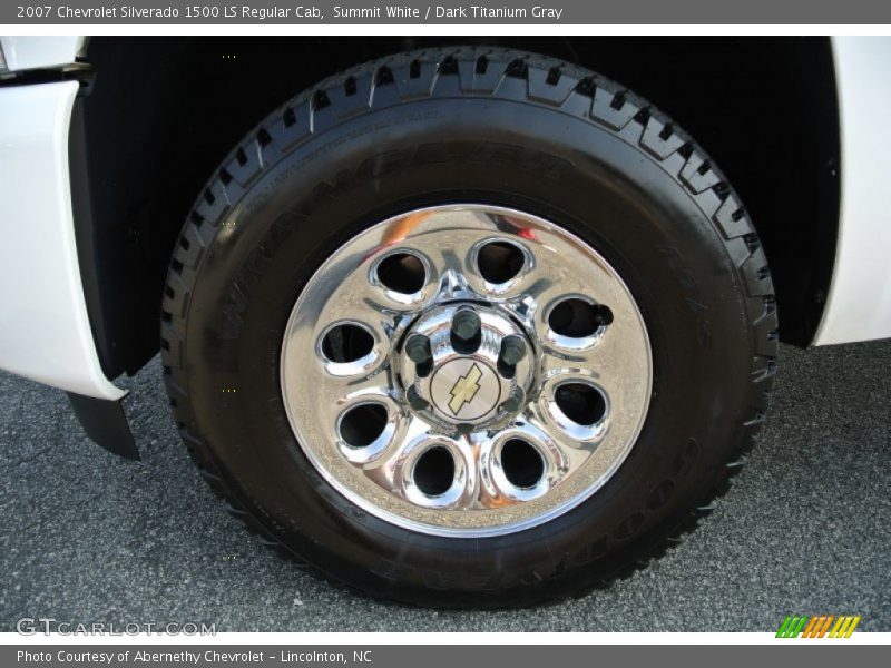 Summit White / Dark Titanium Gray 2007 Chevrolet Silverado 1500 LS Regular Cab