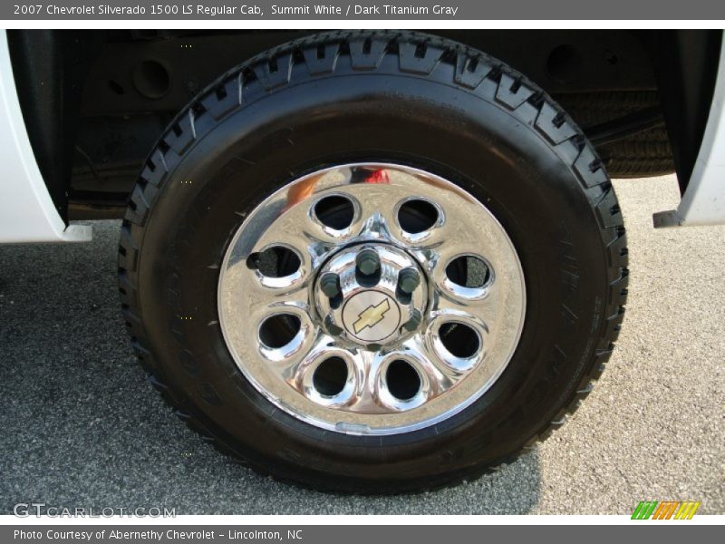 Summit White / Dark Titanium Gray 2007 Chevrolet Silverado 1500 LS Regular Cab