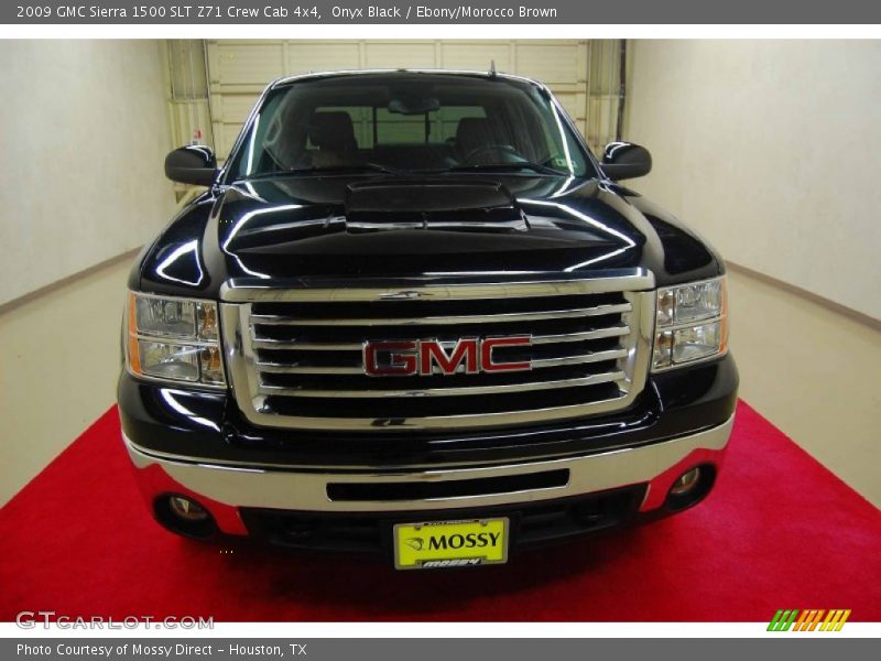 Onyx Black / Ebony/Morocco Brown 2009 GMC Sierra 1500 SLT Z71 Crew Cab 4x4