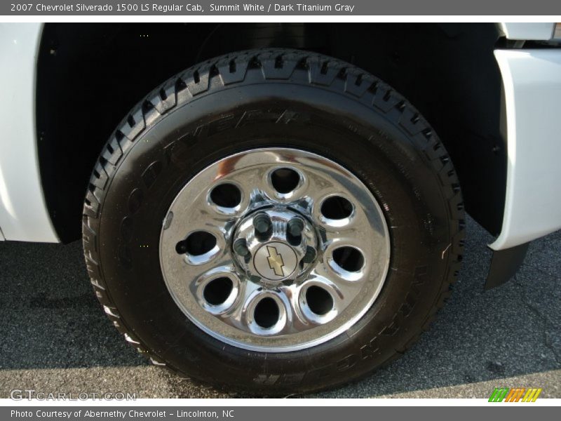 Summit White / Dark Titanium Gray 2007 Chevrolet Silverado 1500 LS Regular Cab
