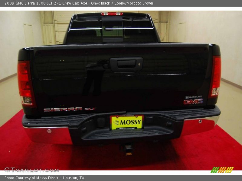 Onyx Black / Ebony/Morocco Brown 2009 GMC Sierra 1500 SLT Z71 Crew Cab 4x4
