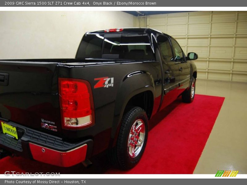 Onyx Black / Ebony/Morocco Brown 2009 GMC Sierra 1500 SLT Z71 Crew Cab 4x4