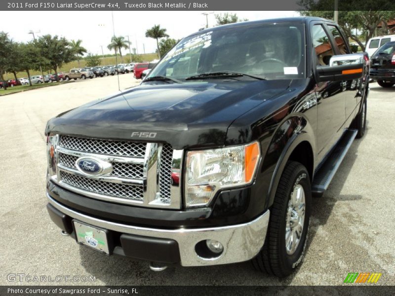 Tuxedo Black Metallic / Black 2011 Ford F150 Lariat SuperCrew 4x4