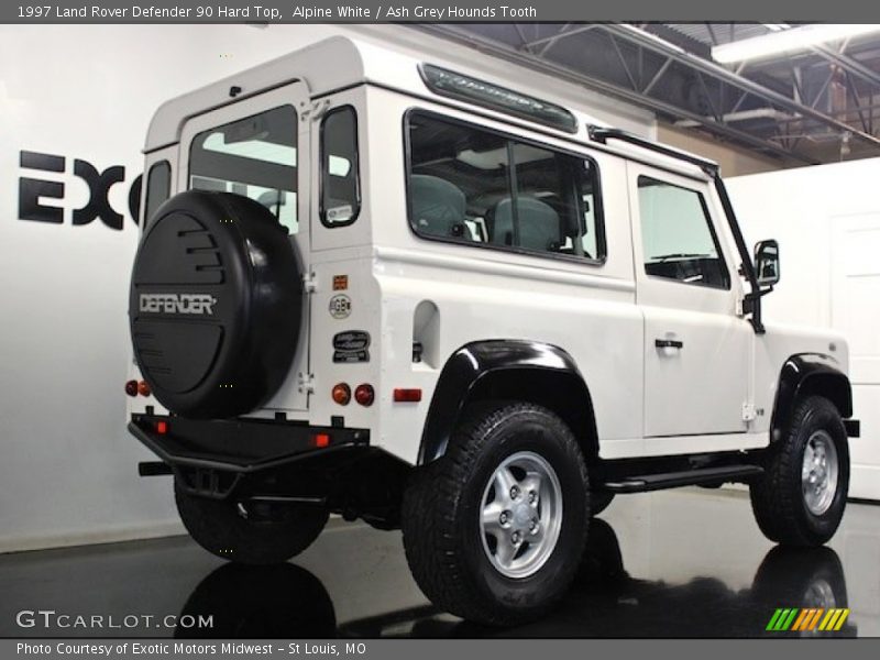 Alpine White / Ash Grey Hounds Tooth 1997 Land Rover Defender 90 Hard Top