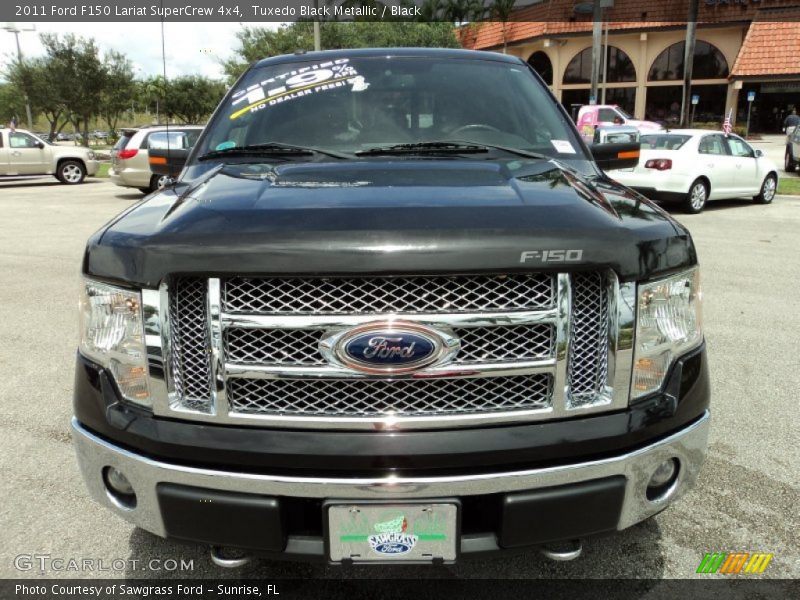 Tuxedo Black Metallic / Black 2011 Ford F150 Lariat SuperCrew 4x4