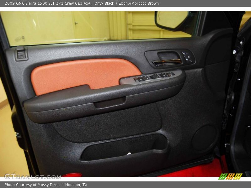 Onyx Black / Ebony/Morocco Brown 2009 GMC Sierra 1500 SLT Z71 Crew Cab 4x4