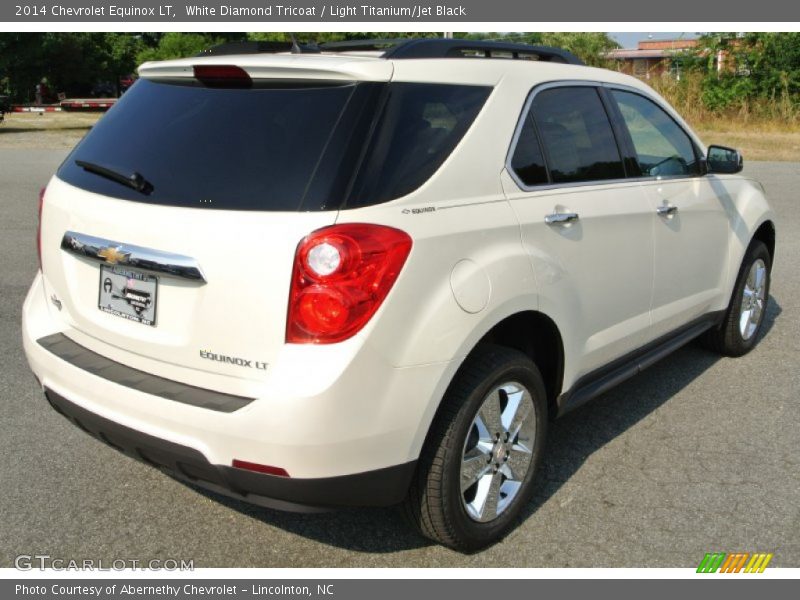 White Diamond Tricoat / Light Titanium/Jet Black 2014 Chevrolet Equinox LT