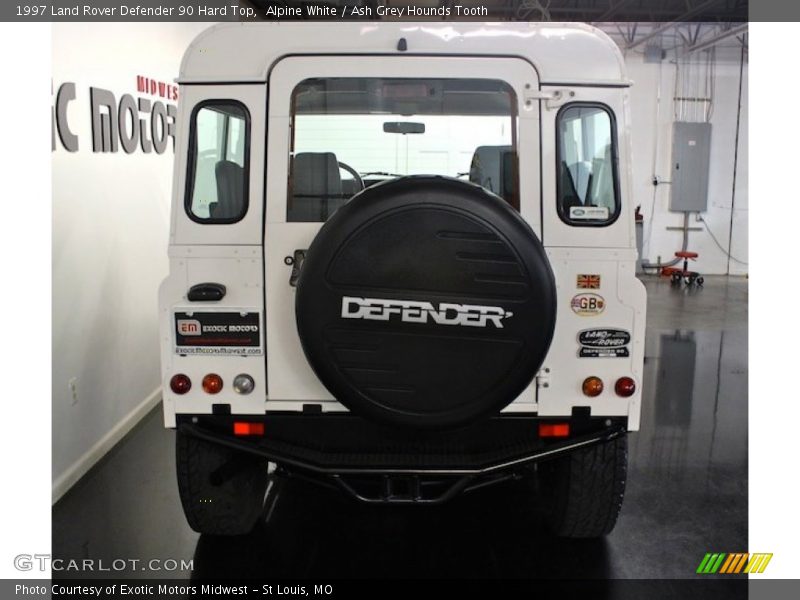 Alpine White / Ash Grey Hounds Tooth 1997 Land Rover Defender 90 Hard Top
