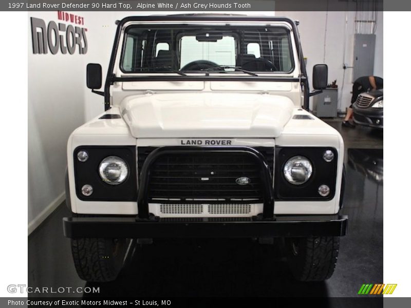 Alpine White / Ash Grey Hounds Tooth 1997 Land Rover Defender 90 Hard Top
