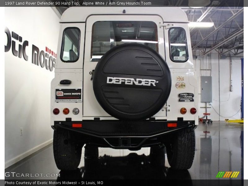 Alpine White / Ash Grey Hounds Tooth 1997 Land Rover Defender 90 Hard Top