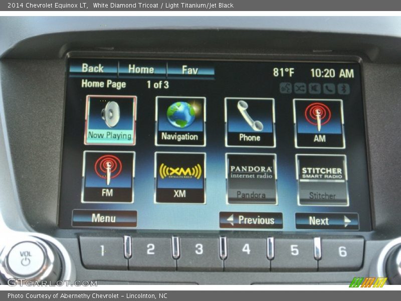 White Diamond Tricoat / Light Titanium/Jet Black 2014 Chevrolet Equinox LT