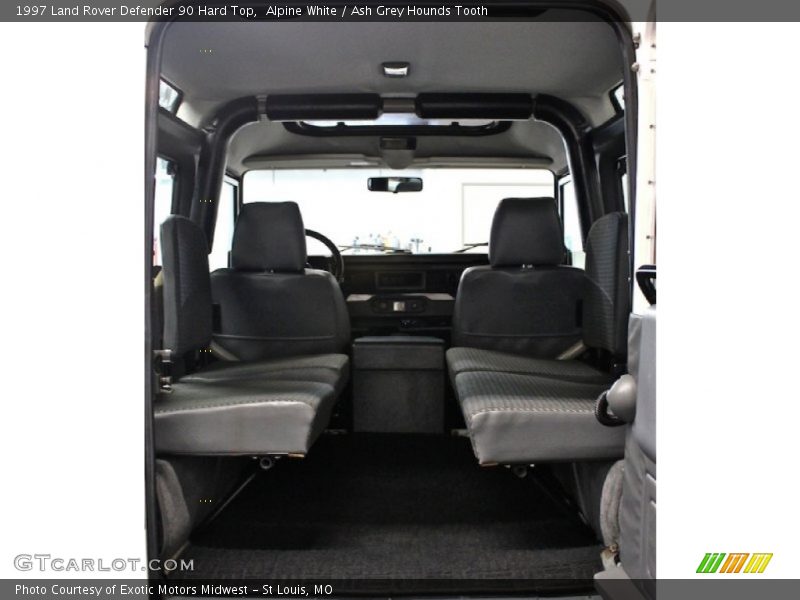Alpine White / Ash Grey Hounds Tooth 1997 Land Rover Defender 90 Hard Top