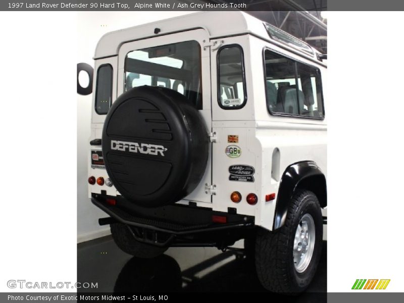 Alpine White / Ash Grey Hounds Tooth 1997 Land Rover Defender 90 Hard Top