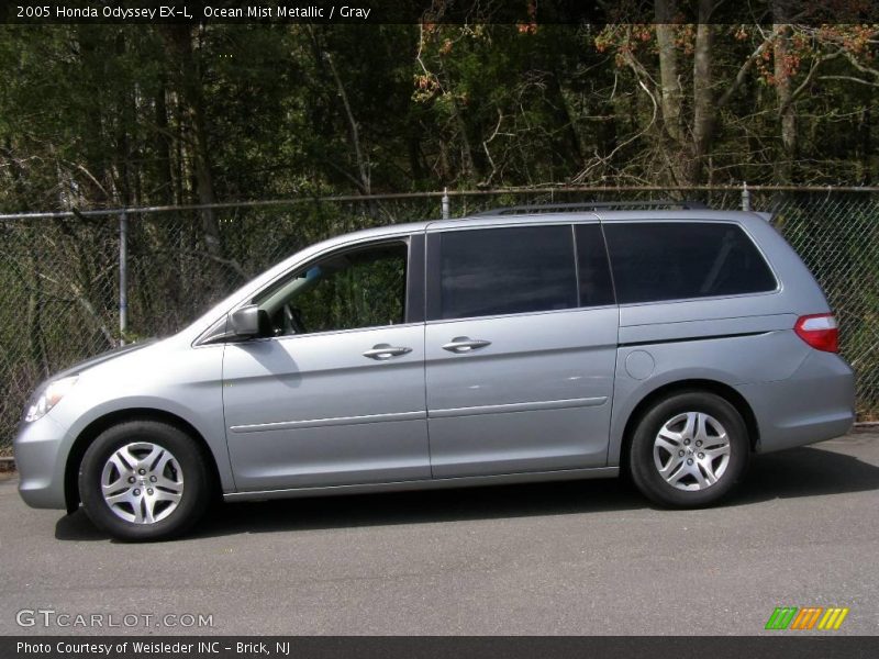 Ocean Mist Metallic / Gray 2005 Honda Odyssey EX-L